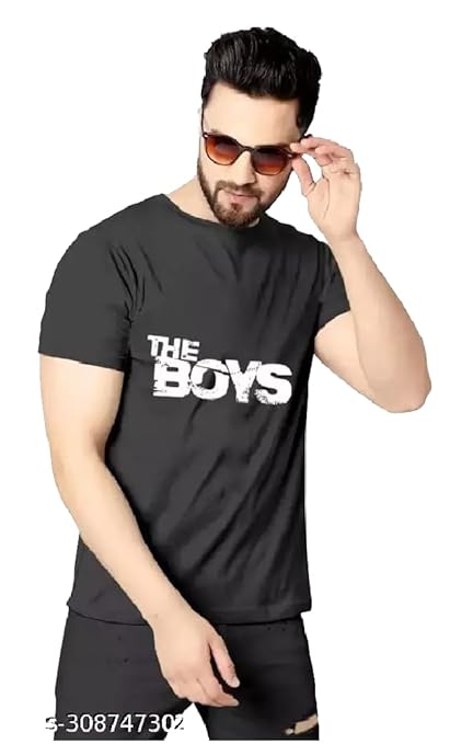 Men Tshirt, Half Sleeves, Round Neck, Fabric Polyester, The Boys Theme, Light Weight, Comfortable T-Shirt for Men